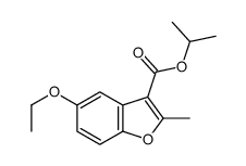 propan-2-yl 5-ethoxy-2-methyl-1-benzofuran-3-carboxylate结构式