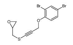 2-[3-(2,4-dibromophenoxy)prop-1-ynylsulfanylmethyl]oxirane结构式