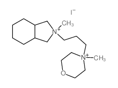 Isoindolinium, hexahydro-2-methyl-2-[3-(4-methyl-4-morpholinio)propyl]-, diiodide Structure