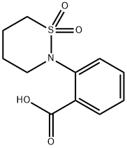 2-(1,1-Dioxido-1,2-thiazinan-2-yl)benzoic acid Structure