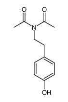 N-acetyl-N-[2-(4-hydroxyphenyl)ethyl]acetamide结构式