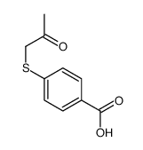 4-(2-oxopropylsulfanyl)benzoic acid Structure