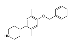 4-(2,5-dimethyl-4-phenylmethoxyphenyl)-1,2,3,6-tetrahydropyridine结构式