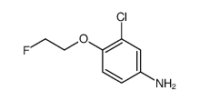 3-chloro-4-(2-fluoroethoxy)aniline Structure