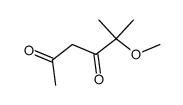 5-methoxy-5-methyl-hexane-2,4-dione结构式