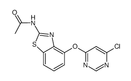 N-[4-(6-chloropyrimidin-4-yloxy)benzo[d]thiazol-2-yl]acetamide结构式