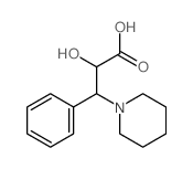 2-hydroxy-3-phenyl-3-(1-piperidyl)propanoic acid structure