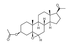 5β,6β-Epoxy-20-oxopregnane-3β-ol acetate structure