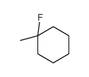 1-fluoro-1-methylcyclohexane结构式