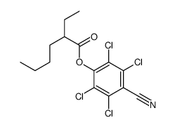 (2,3,5,6-tetrachloro-4-cyanophenyl) 2-ethylhexanoate Structure