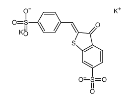 dipotassium 2,3-dihydro-3-oxo-2-[(4-sulphonatophenyl)methylene]benzo[b]thiophene-6-sulphonate Structure