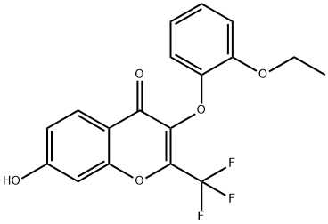 3-(2-ethoxyphenoxy)-7-hydroxy-2-(trifluoromethyl)chromen-4-one图片