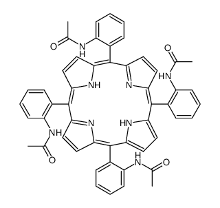 meso-β-(o-acetamidophenyl)-α,α,α-tris(o-acetamidophenyl)porphyrin结构式