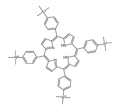 alpha,beta,gamma,delta-tetrakis(4-N-trimethylaminophenyl)porphine structure