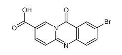 2-bromo-11-oxopyrido[2,1-b]quinazoline-8-carboxylic acid Structure