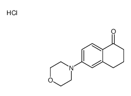 6-morpholin-4-yl-3,4-dihydro-2H-naphthalen-1-one,hydrochloride结构式