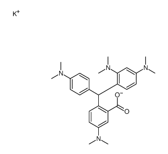 2-[[2,4-Bis(dimethylamino)phenyl][4-(dimethylamino)phenyl]methyl]-5-(dimethylamino)benzoic acid potassium salt Structure