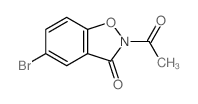 1,2-Benzisoxazol-3(2H)-one,2-acetyl-5-bromo- structure