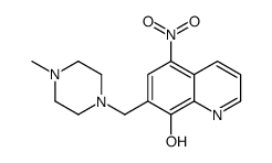 7-[(4-methylpiperazin-1-yl)methyl]-5-nitroquinolin-8-ol Structure