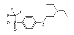 N',N'-diethyl-N-[4-(trifluoromethylsulfonyl)phenyl]ethane-1,2-diamine Structure