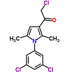 2-Chloro-1-[1-(3,5-dichlorophenyl)-2,5-dimethyl-1H-pyrrol-3-yl]ethanone结构式