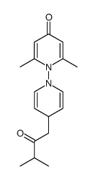 2,6-dimethyl-4'-(3-methyl-2-oxobutyl)-4H,4'H-[1,1'-bipyridin]-4-one结构式