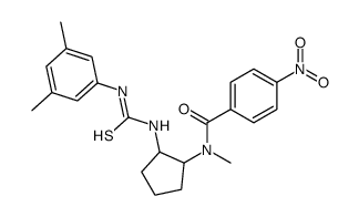 N-[2-[(3,5-dimethylphenyl)thiocarbamoylamino]cyclopentyl]-N-methyl-4-n itro-benzamide结构式