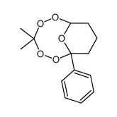 4,4-dimethyl-1-phenyl-2,3,5,6,11-pentaoxabicyclo[5.3.1]undecane结构式