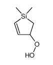 3-hydroperoxy-1,1-dimethyl-2,3-dihydro-1H-silole结构式