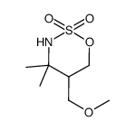 1,2,3-Oxathiazine,tetrahydro-5-(methoxymethyl)-4,4-dimethyl-,2,2-dioxide(9CI) structure