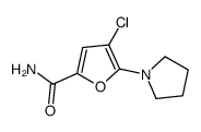 4-chloro-5-pyrrolidin-1-ylfuran-2-carboxamide Structure