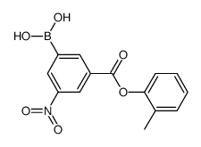 3-(2-methylphenoxycarbonyl)-5-nitrophenylboronic acid Structure