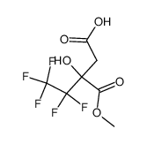 β-hydroxy-β-carbomethoxypentafluorovaleric acid Structure