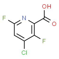 4-CHLORO-3,6-DIFLUORO-PYRIDINE-2-CARBOXYLIC ACID Structure