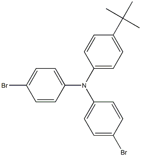 4,4'-Dibromo-4''-tert-butyltriphenylamine structure