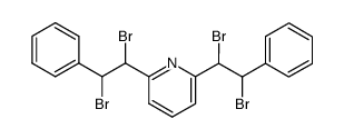 2,6-bis-(α,β-dibromo-phenethyl)-pyridine结构式