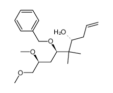 (6R,8S)-6-(benzyloxy)-8,9-dimethoxy-5,5-dimethylnon-1-en-4-ol Structure