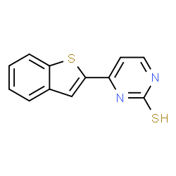 4-(1-BENZOTHIOPHEN-2-YL)-2-PYRIMIDINETHIOL Structure