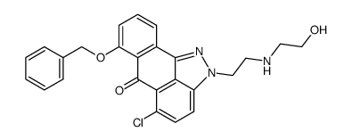 5-chloro-2-(2-((2-hydroxyethyl)amino)ethyl)-7-(phenylmethoxy)anthra(1,9-cd)pyrazol-6(2H)-one结构式