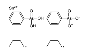 [dibutyl-[hydroxy(phenyl)arsoryl]oxystannyl]oxy-phenylarsinic acid Structure