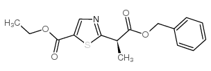 (R)-ethyl 2-(1-(benzyloxycarbonyl)ethyl)thiazole-5-carboxylate structure