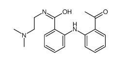 2-(2-acetylanilino)-N-[2-(dimethylamino)ethyl]benzamide结构式