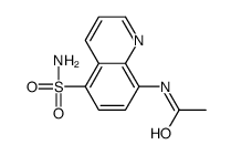 N-(5-sulfamoylquinolin-8-yl)acetamide结构式