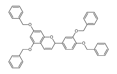 5,7-bis(benzyloxy)-2-(3',4'-bis(benzyloxy)-phenyl)-2H-chromene Structure