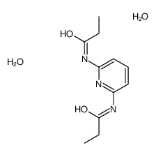 N-[6-(propanoylamino)pyridin-2-yl]propanamide,dihydrate结构式