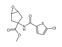 methyl 1-[(5-chloro-thiophen-2-yl)-carbonylamino]-3,4-epoxy-cyclopentane-1-carboxylate结构式