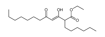 ethyl 2-hexyl-3-hydroxy-5-oxododec-3-enoate Structure