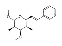 2,4-dimethoxy-3,5-dimethyl-6-styryl-tetrahydro-pyran Structure