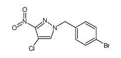 1H-Pyrazole, 1-[(4-bromophenyl)methyl]-4-chloro-3-nitro picture