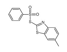 2-(benzenesulfonylsulfanyl)-6-methyl-1,3-benzothiazole Structure